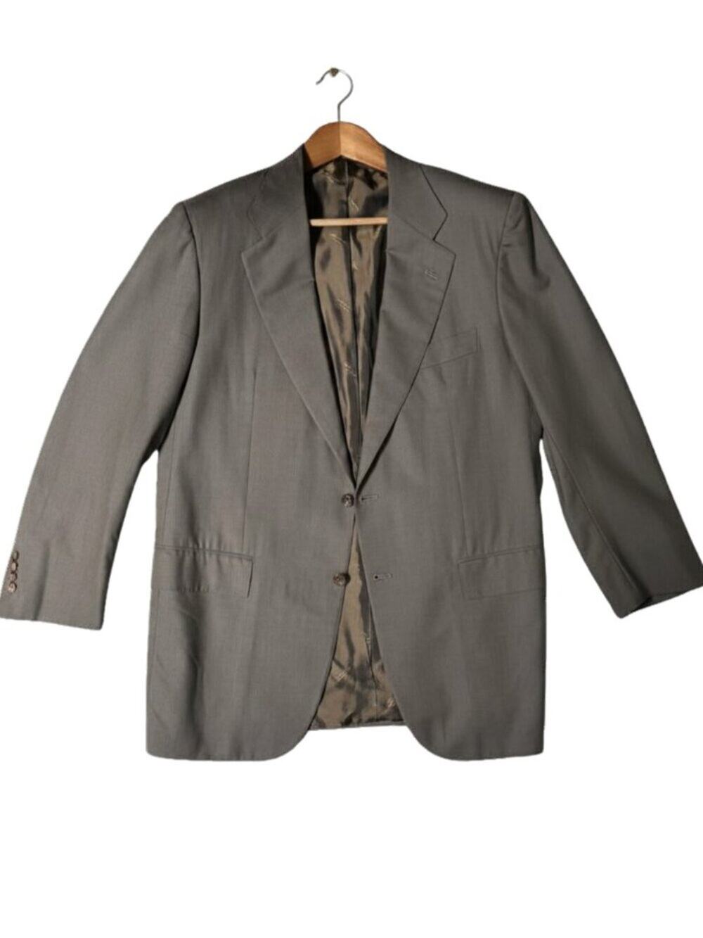 Kiton Napoli Handmade Wool Micro Stripe Sport Coat Blazer 40R